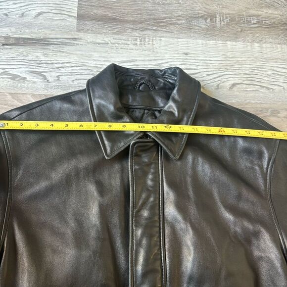 Jos. A. Bank  Black Leather Men's Jacket - Picture 6 of 9